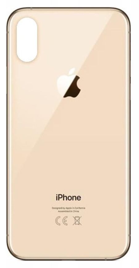 Klapka Plecki Tył iPhone XS Max Gold Duże oczko